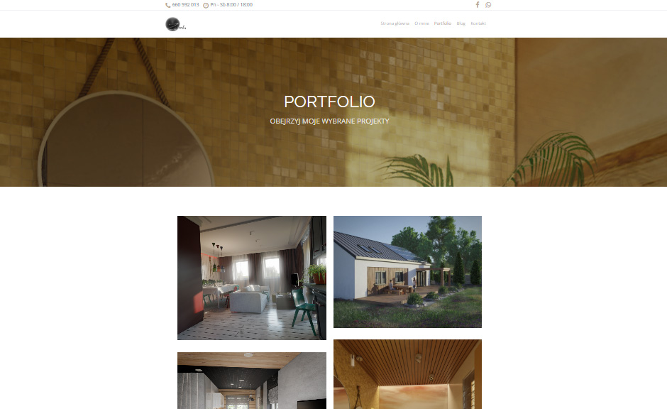 Projekt i zarządzanie stroną internetową | Projektowanie wnętrz i grafika 3D Piotr Zatarski